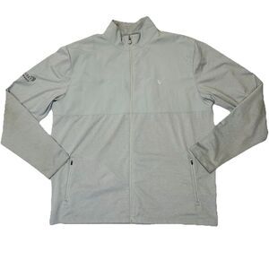 Vuori Sunday Element Track Jacket Mens Size 2XL XXL Gray V265 Sleeve Embroidered